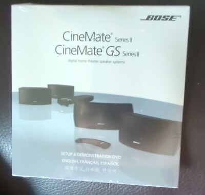 #ad BOSE CineMate GS Series II Home Theater Speaker System Guide Manual Setup DVD $8.99