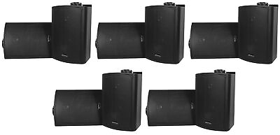 #ad 10 Rockville HP5S Black 5.25quot; Outdoor Indoor Home Theater Patio Swivel Speakers $254.75