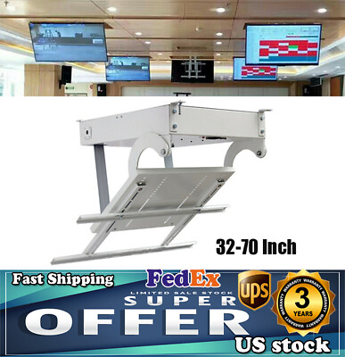 #ad 32 70 Inch Electric Motorized Lifting Hanger Bracket TV Ceiling Holder w Remote $282.15