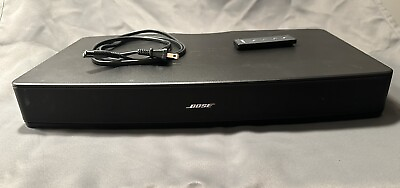 #ad Bose Solo TV Sound System 410376 w Remote and Power Cable tested $54.99