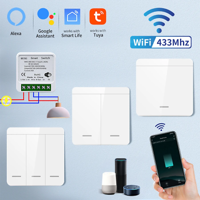 #ad Smart Home Lighting Tuya Smart Wifi Switch Voice Control Alexa amp; Google Home $29.97