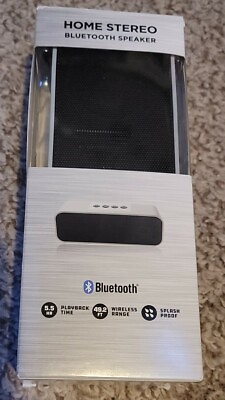 #ad Home Stereo Bluetooth Speaker Rechargeable Gray Brand New $9.95
