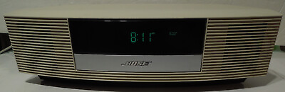 #ad Bose Wave Radio II AM FM Radio System Alarm AWR1B1 Beige w Remote Works Great $124.95