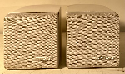 #ad Bose Cube Lifestyle Mini Speakers Pair White $35.00