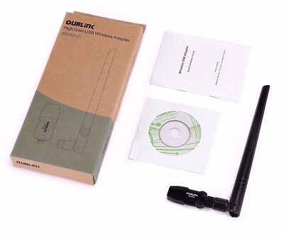 #ad New 600Mbps Dualband USB WiFi Adapter dongle Wireless Network Lan Card Antenna $7.98
