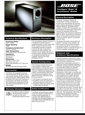 #ad New In Open Box Bose FreeSpace Model 1B Acoustimass Module Grey $199.99