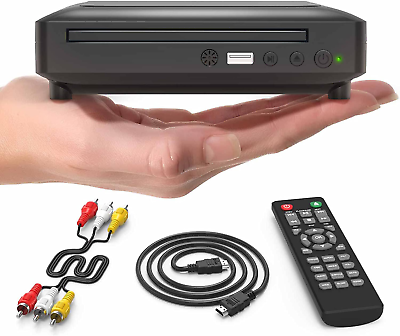 #ad DVD Player HDMI for TV 1080P Mini HD CD DVD Players for Home HDMI and RCA Cabl $51.34