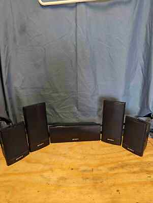 #ad Sony SS TS92 SS TS94 SS CT91 Black Surround Sound 5 Speakers Right Left Center $27.00