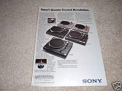 #ad Sony Turntable Ad 1978PSx2050706040 1 page color $9.99