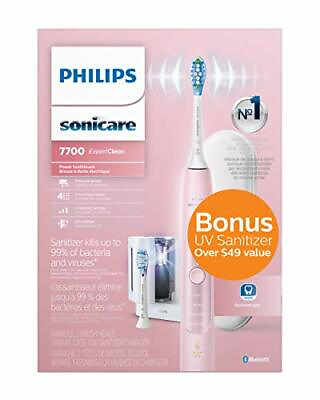 #ad #ad Sonicare ExpertClean 7700 Electric Toothbrush with Bluetooth and Sanitizer Pink $149.99