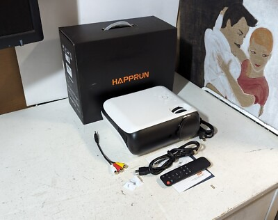 #ad Happrun H1 1080p Bluetooth HDMI Led Projector w 100quot; Screen X0039HWI5H $61.00