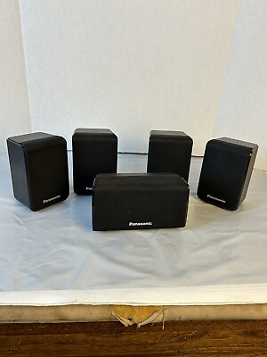 #ad Panasonic Surround Sound Speaker System SB HC480 SB HS480 amp; SB HF480 Set Of 5 $35.00