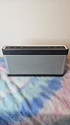 #ad Bose Soundlink Bluetooth Speaker III 414255 Silver Gray No Charger Tested Woks $105.00