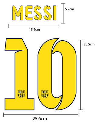 #ad FC Barcelona Home 2014 15 PU FOOTBALL SOCCER NAME NUMBER PRINT $10.55