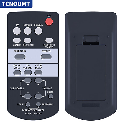 #ad New FSR66 ZJ78750 For Yamaha Soundbar Remote Control YAS 103 ATS 1030 YAS 93 $10.99