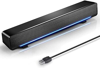 #ad MARBOO Computer PC Bluetooth Soundbar Speakers Wireless USB Powered Laptop De... $15.32