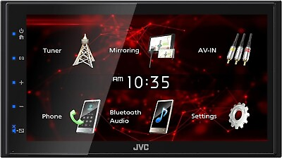 #ad JVC KW M180BT Double DIN Touchscreen Multimedia Receiver $159.95