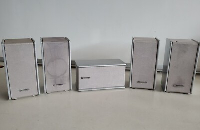 #ad 5pc Panasonic Model SB FS803 Surround Sound Speakers 60 Watts Tested $44.50