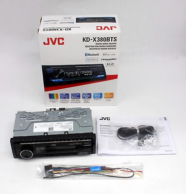 #ad JVC KD X380BTS Digital Media Car Receiver Bluetooth USB SiriusXM New In Box $79.94