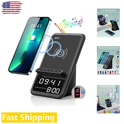#ad Wall Mountable Wireless Charging Station with Superior Sound Bluetooth Speaker $79.99