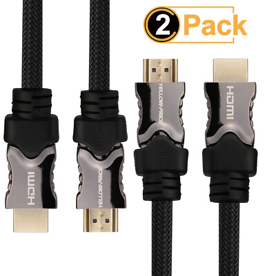 #ad 2 Pack Braided HDMI 2.1 Cable 48Gbps 8K@120Hz 2160P for Xbox PS4 TV Sony LG etc $42.74