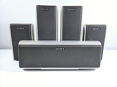 #ad Sony 5 Speaker Set Home Theater System 2 SS TS52 2 SS TS51 1 SS CT51 $58.49