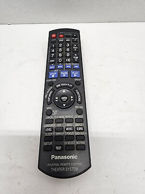 #ad Panasonic Universal Theater System Remote Control TV DVD Tested amp; Working $9.99