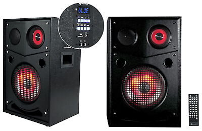 #ad Rockville HOUSE PARTY SYSTEM 10quot; 1000w Bluetooth LED Booming Bass Home Speakers $314.95