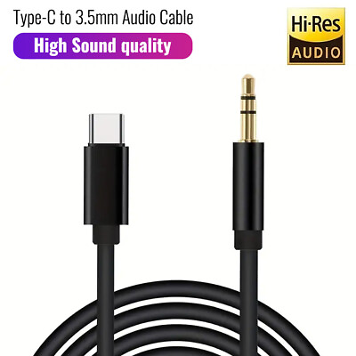 #ad Type C to Aux Cable USB Type C Male To 3.5mm Cord Car AUX Music Audio Adapter $5.89