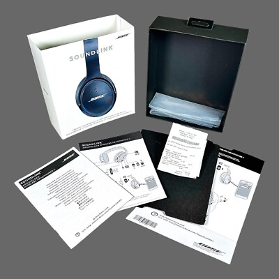 #ad Bose SoundLink Around Ear II in Black Manuals Reciept EMPTY Box $15.00