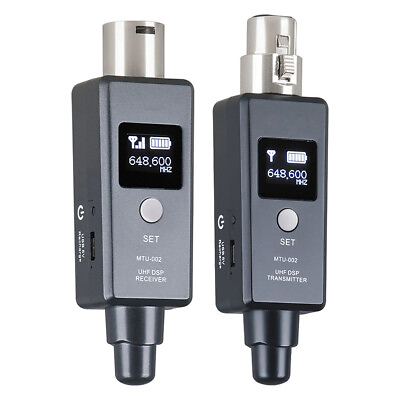 #ad Wireless Microphone System XLR Transmitter Receiver Adapter For Speaker G2V8 $29.43