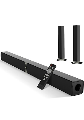 #ad MZEIBO Sound Bars for TV Bluetooth Soundbar for TV 50W TV Sound Bar $69.99