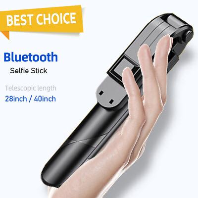 #ad NEW 360° Selfie Stick Tripod Remote Bluetooth for iPhone14 13 12 Pro Max 11 XS $10.99