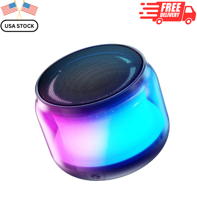 #ad Portable Bluetooth Speaker with Colorful Lights Loud Sound and Stereo Pairing $22.16