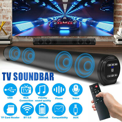 #ad Surround Sound Bar Wireless 4 Speaker System BT Subwoofer TV Home Theater Remote $34.98