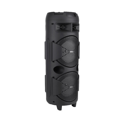 #ad Portable Bluetooth Speaker Dual 8quot; Sub Woofer Heavy Bass Sound Party System Mic $70.99