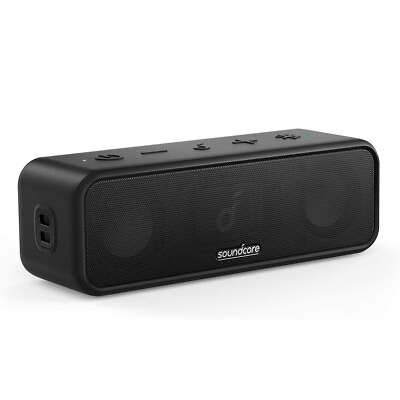 #ad Soundcore 3 Portable Wireless Bluetooth Speaker PartyCast Stereo Bass Waterproof $50.99