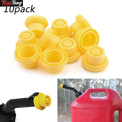 #ad 10*Replacement YELLOW SPOUT CAP Top For BLITZ Fuel GAS CAN 900302 900092 900094 $8.61
