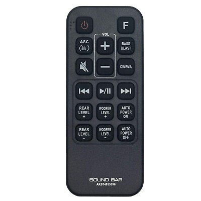 #ad AKB74815396 Remote Control Fit for LG Sound Bar SJ4R SJ4Y SJ4Y S DJ4YS DJ4Y S $11.15