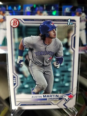 #ad #ad 2021 Bowman Prospects #BP 87 Austin Martin Toronto Blue Jays $1.99