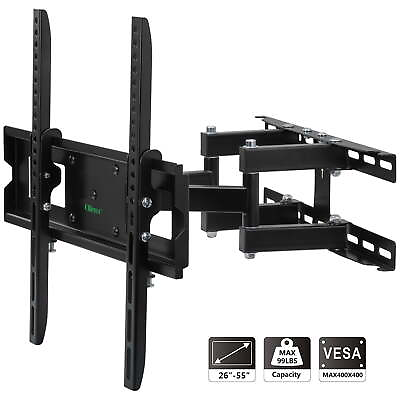 #ad Full Motion Articulating TV Wall Mount for Most 26 55 Inch TV up to $27.99