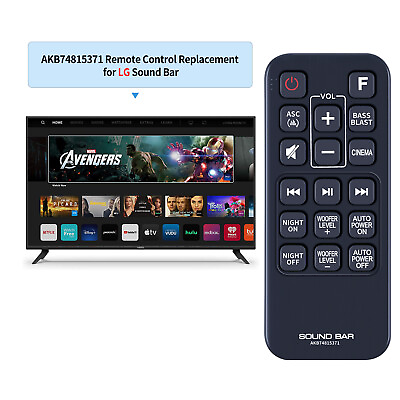 #ad New AKB74815371 For LG Sound Bar Remote Control SK3D SLM3D SPH4B W SL3D SK4D $8.49