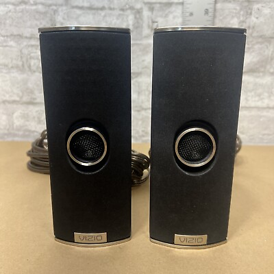 #ad Vizio VHT510 Satellite Speakers TESTED amp; WORKS LEFT RIGHT W Speaker Cable READ $65.00