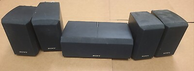 #ad Set of 5 Sony Surround Sound Speakers 4 Front Rear SS MSP2 amp; 1 Center SS CNP2 $50.00