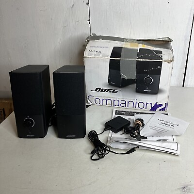 #ad Bose Companion 2 Series III Multimedia Speaker System Complete in Box $65.00