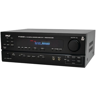 #ad New Pyle PT588AB 5.1 Channel Home Receiver with AM FM HDMI and Bluetooth $255.49