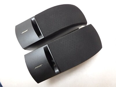 #ad Bose 161 Speaker System Pair Black wall brackets hardware Surround Twiddler F S $175.00