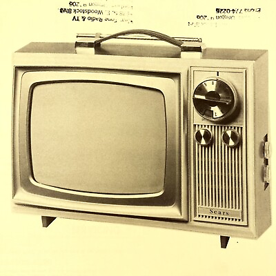 #ad Vintage Original 1968 Sears TV Model 564 80040 Wire Schematic Service Manual $9.99