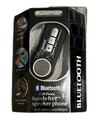 #ad Wireless Gear Speaker Phone Bluetooth Model 4PR910 Hands Free Noise Cancellation $11.22