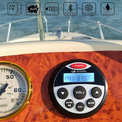 #ad Marine Waterproof Audio MP3 Stereo Radio Boat Receiver AM FM Bluetooth USB $59.99
